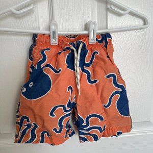 Mini Boden 2-3Y Cute Octopus Boy's Swim trunks